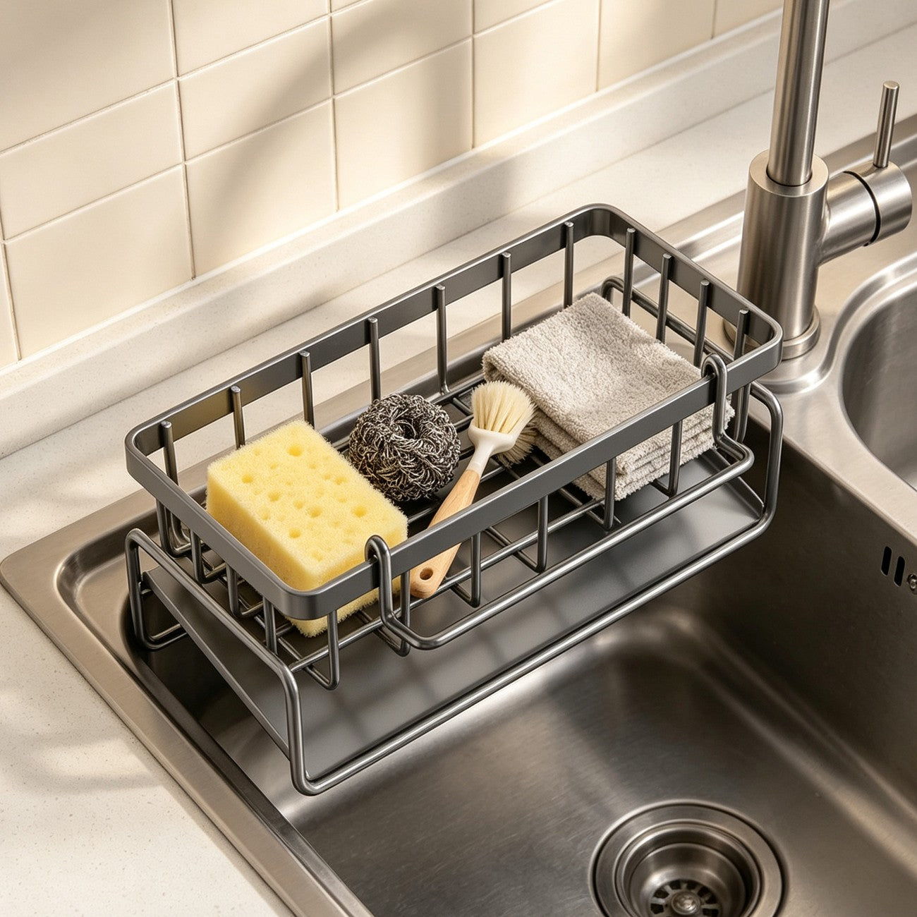 Kitchen Sink Caddy with Drip Tray