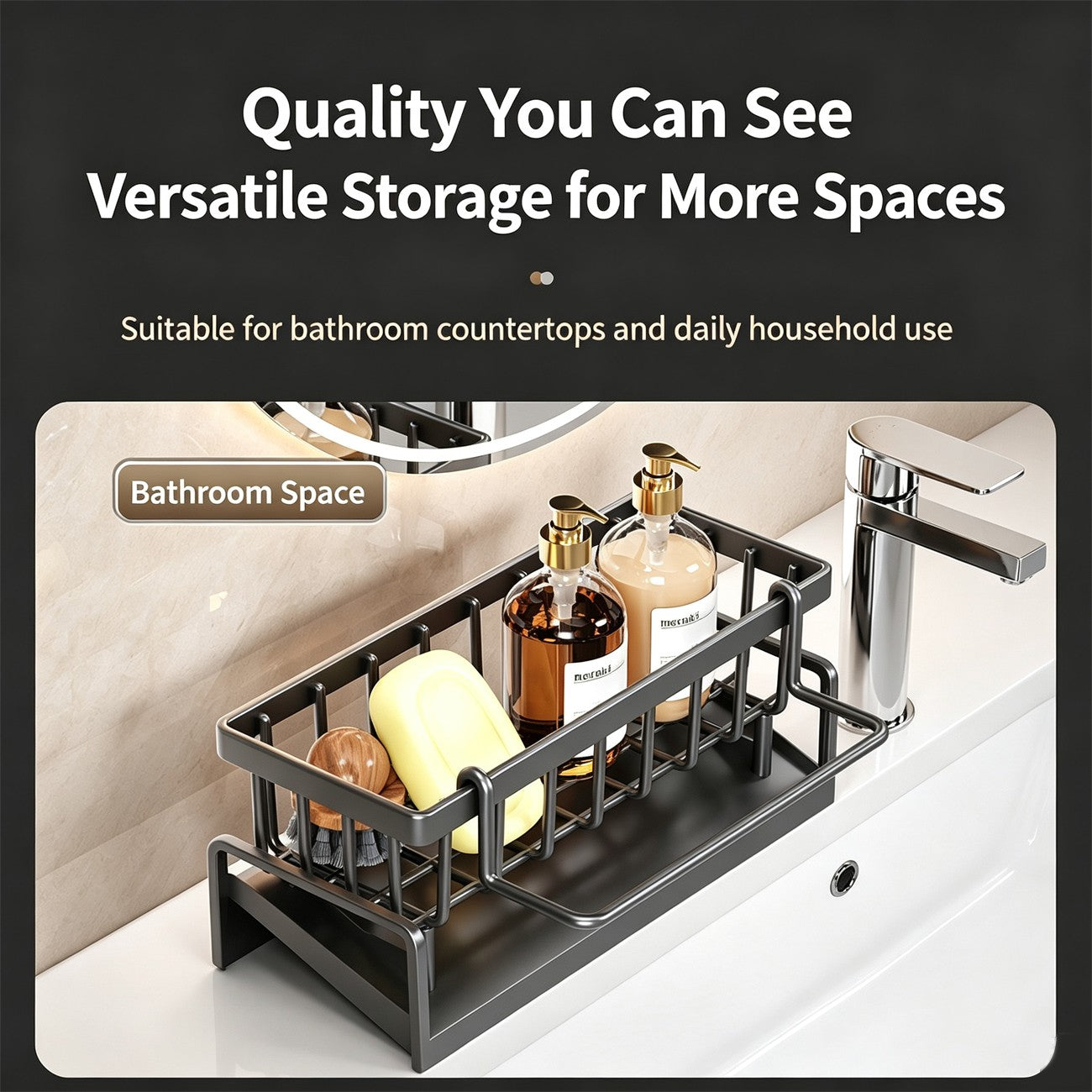 Kitchen Sink Caddy with Drip Tray