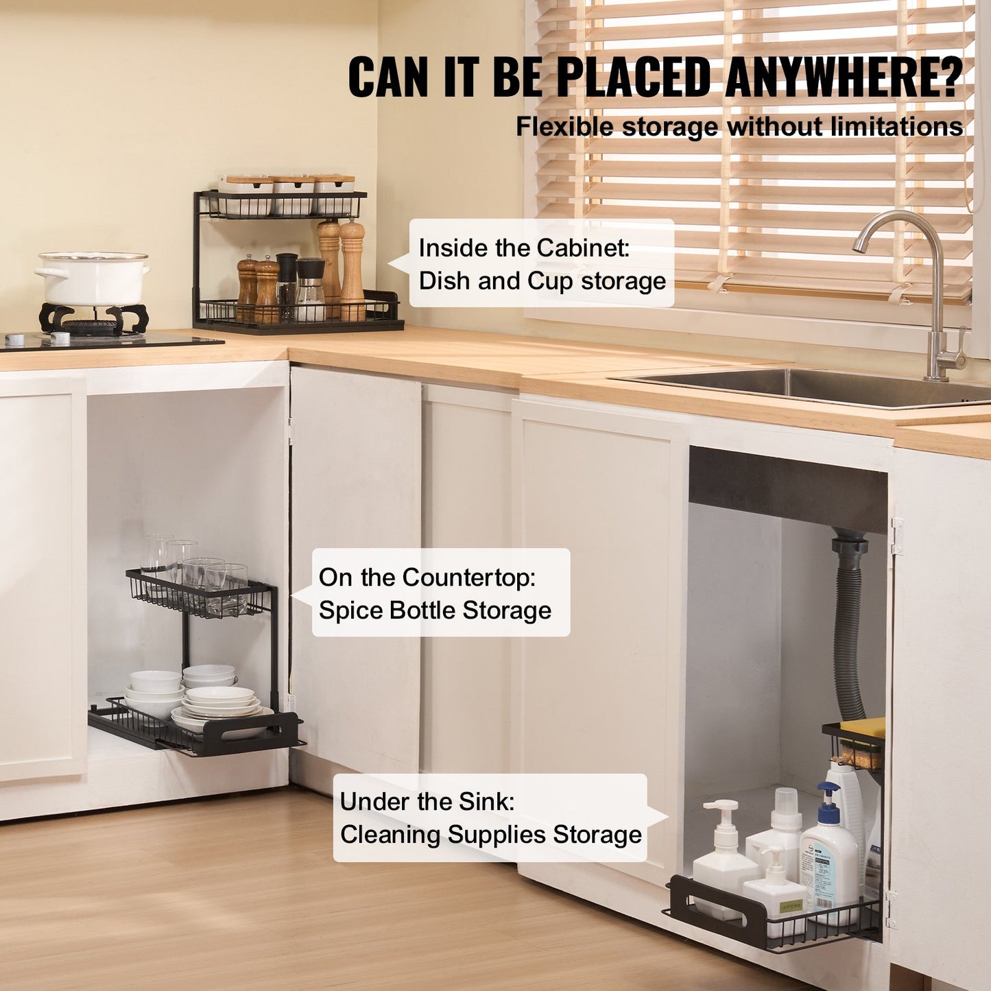 2-Tier Under Sink Pull-Out Organizer