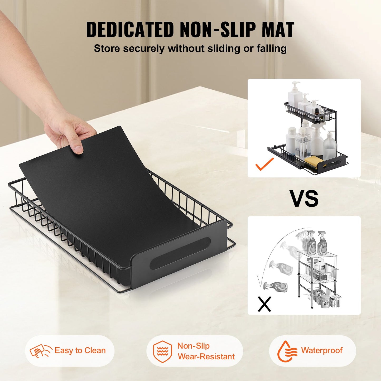 2-Tier Under Sink Pull-Out Organizer